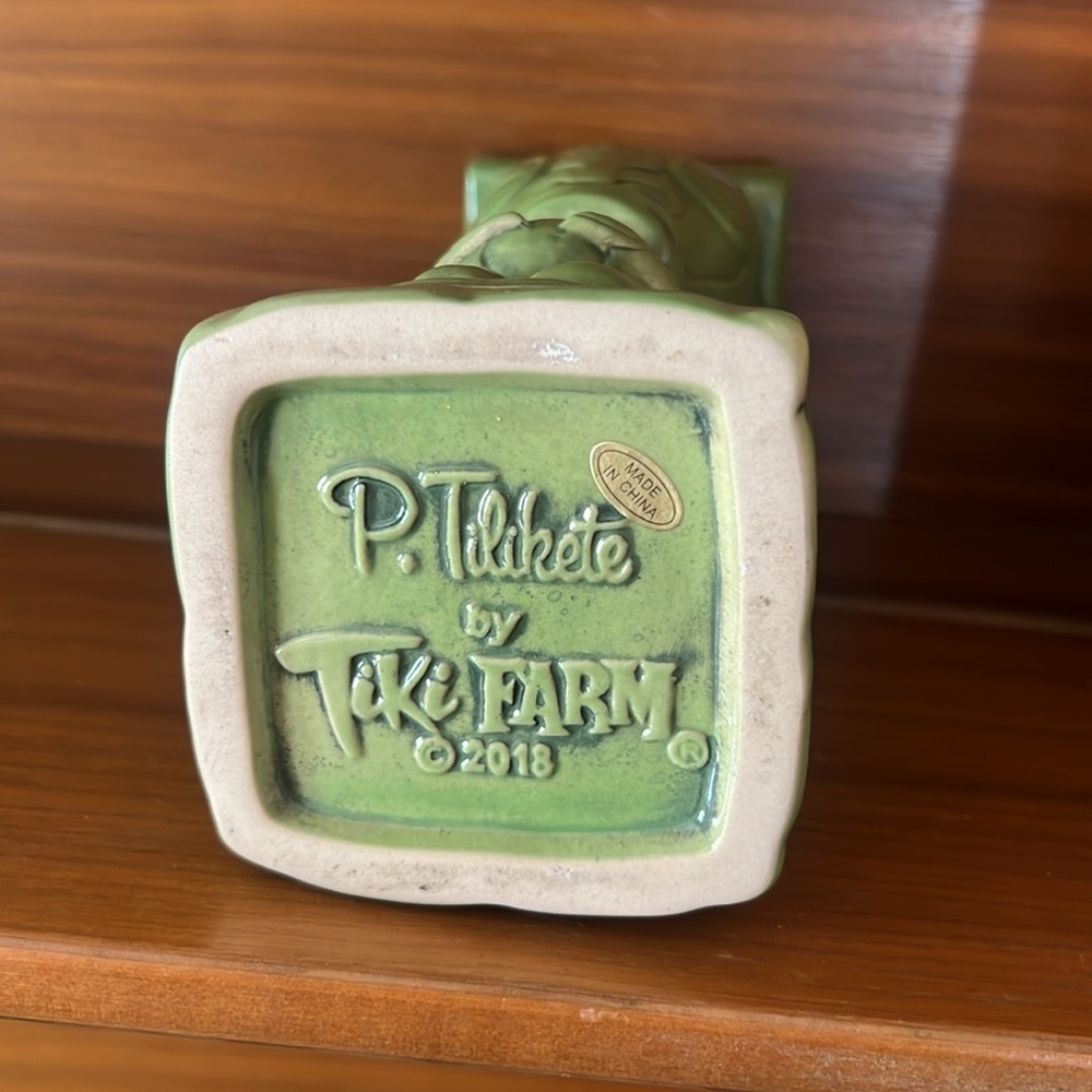 Paioio tiki mug green Philippe Tilikete Tiki Farm - Picture 6 of 7
